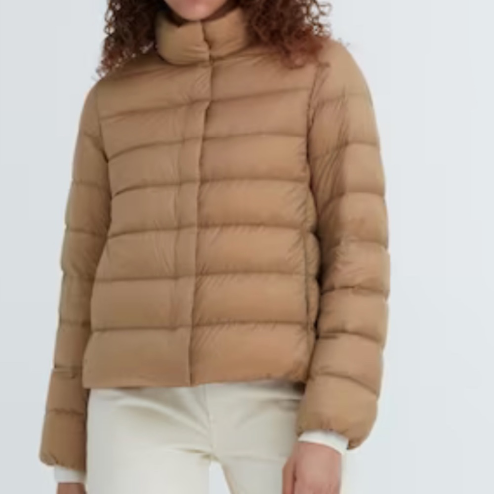 Ultra Light Down Jacket - Beige - Women's S